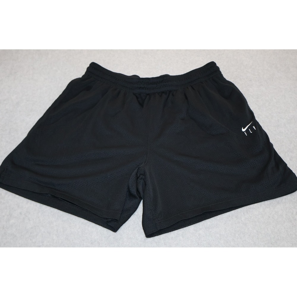 Nike Fly Basketball Gym Shorts Mens XXL Black Mesh Dri-FIT Polyester 6" Inseam